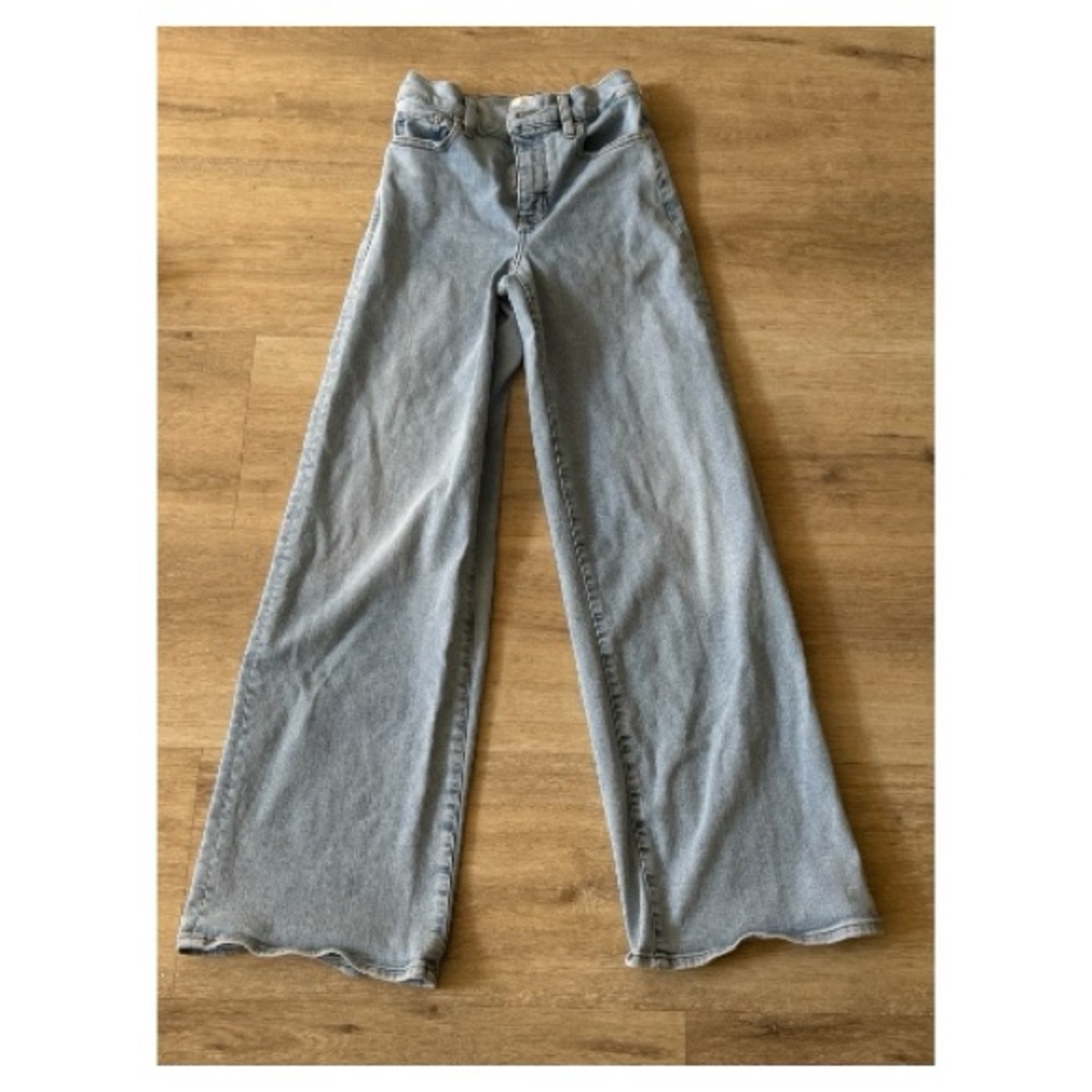 FRAME Le Slim Palazzo High-Rise Wide-Leg Jeans- 24 - Picture 7 of 10